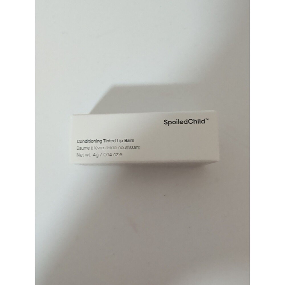 SPOILED CHILD Conditioning Tinted Lip Balm Plum 4g 0.14oz New In Box + Scrunchie